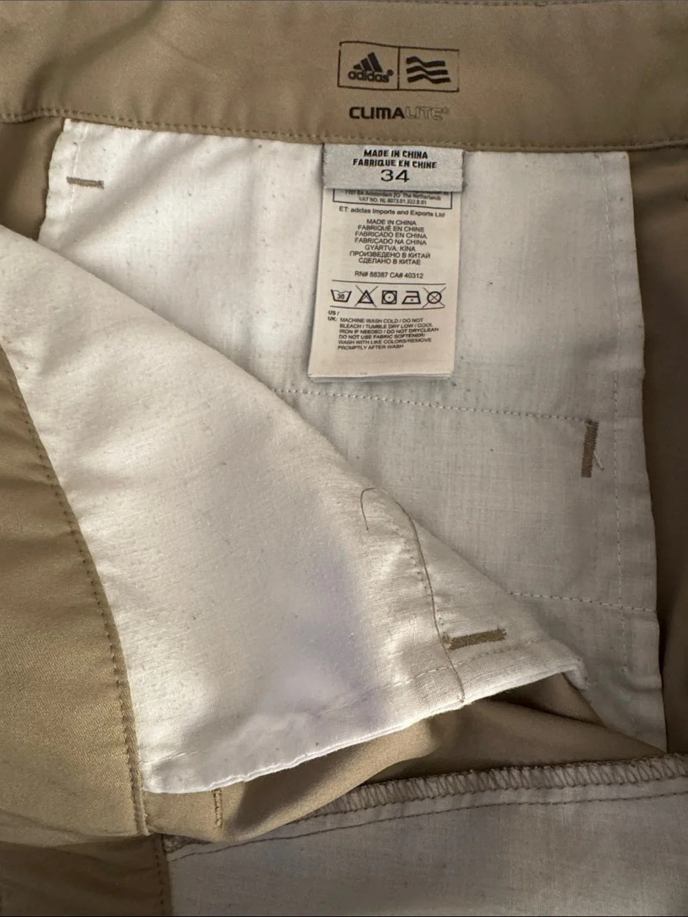 adidas classic chinos